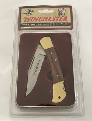 Carpeta de latón Winchester 2006 edición limitada 3,5" con lata de coleccionista sellada nueva Foto 1 de 4