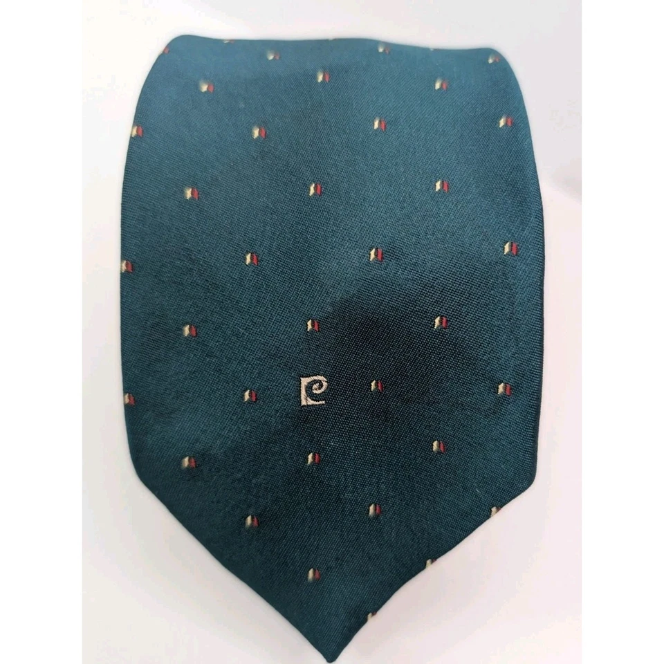 Corbata de seda vintage Pierre Cardin - 85 % seda, 10 % lana, 5 % cachemir - marrón cachemir Foto 1 de 3