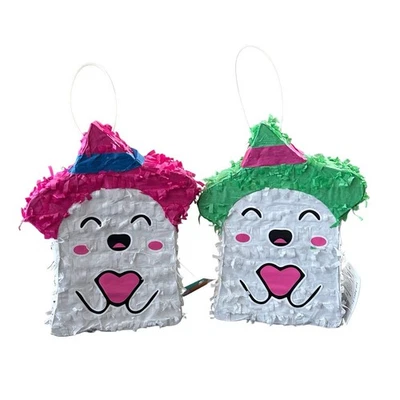 Halloween Piñata Bundle Mini Ghost Party Decor Fun Cute Spooky Set New - Image 1 of 4