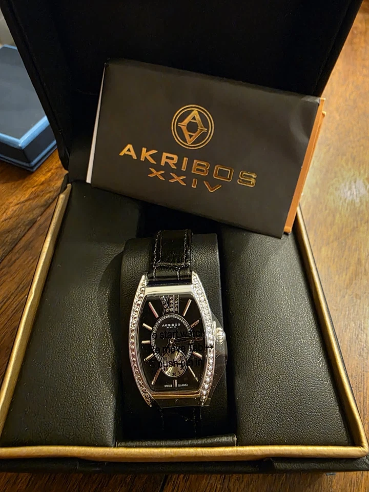 Women's Akribos XXIV AK471BK Quartz Watch - Image 1 of 4