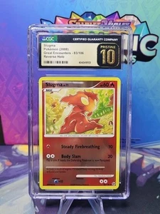 2008 Pokemon Great Encounters Slugma Reverse Holo 83/106 CGC 10 Pristine POP 4 - Picture 1 of 2