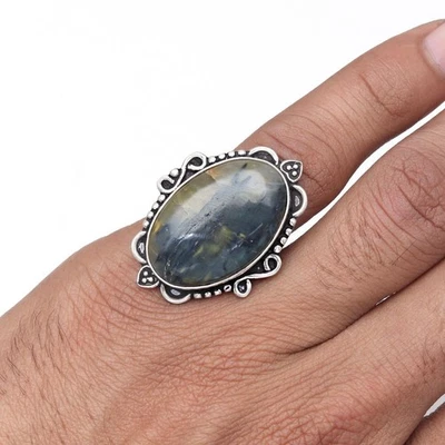 Newlite Jasper Gemstone Handmade Silver Jewelry  "8.5A" - Image 1 of 4