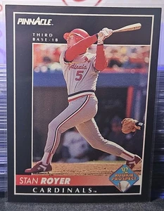 1992 Pinnacle Stan Royer Rookie Prospect ⚾️⚾️⚾️ St. Louis Cardinals  - Picture 1 of 2