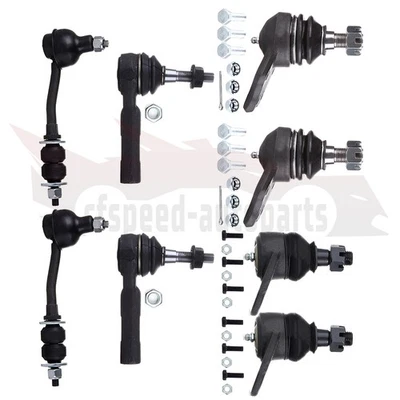 Barra estabilizadora de extremo de varilla de amarre de rótula 8 piezas para Dodge Dakota Durango 2000-2004 tracción trasera Foto 1 de 4