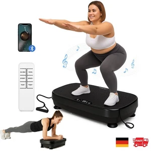 Vibrationsplatte Fettverbrennung Fitnessgerät Hause Trainingsgerät Lautsprecher - Bild 1 von 10