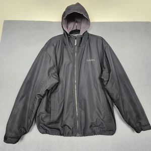 Cabela's Jacke Herren XL schwarz Kapuze Fleece gefüttert Full Zip Outdoor Gear Mantel - Bild 1 von 13