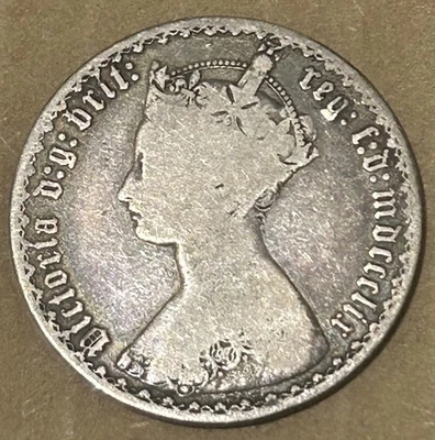 Great Britain, Victoria, Godless Florin 1849, Fine - Image 1 of 2