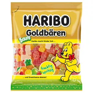 Haribo Goldbären sauer gezuckerte saure Fruchtgummi Bären 175g - Bild 1 von 1