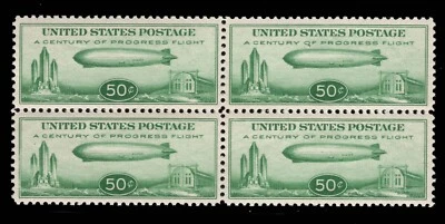 MOMEN US STAMPS #C18 BLOCK MINT OG NH PSE GRADED CERT XF-90 LOT #89188 - Image 1 of 3