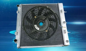 FOR Land Rover RANGE ROVER P38 2.5TD TURBO DIESEL BMW 1994-2002 Alu Radiator+FAN - Imagen 1 de 4