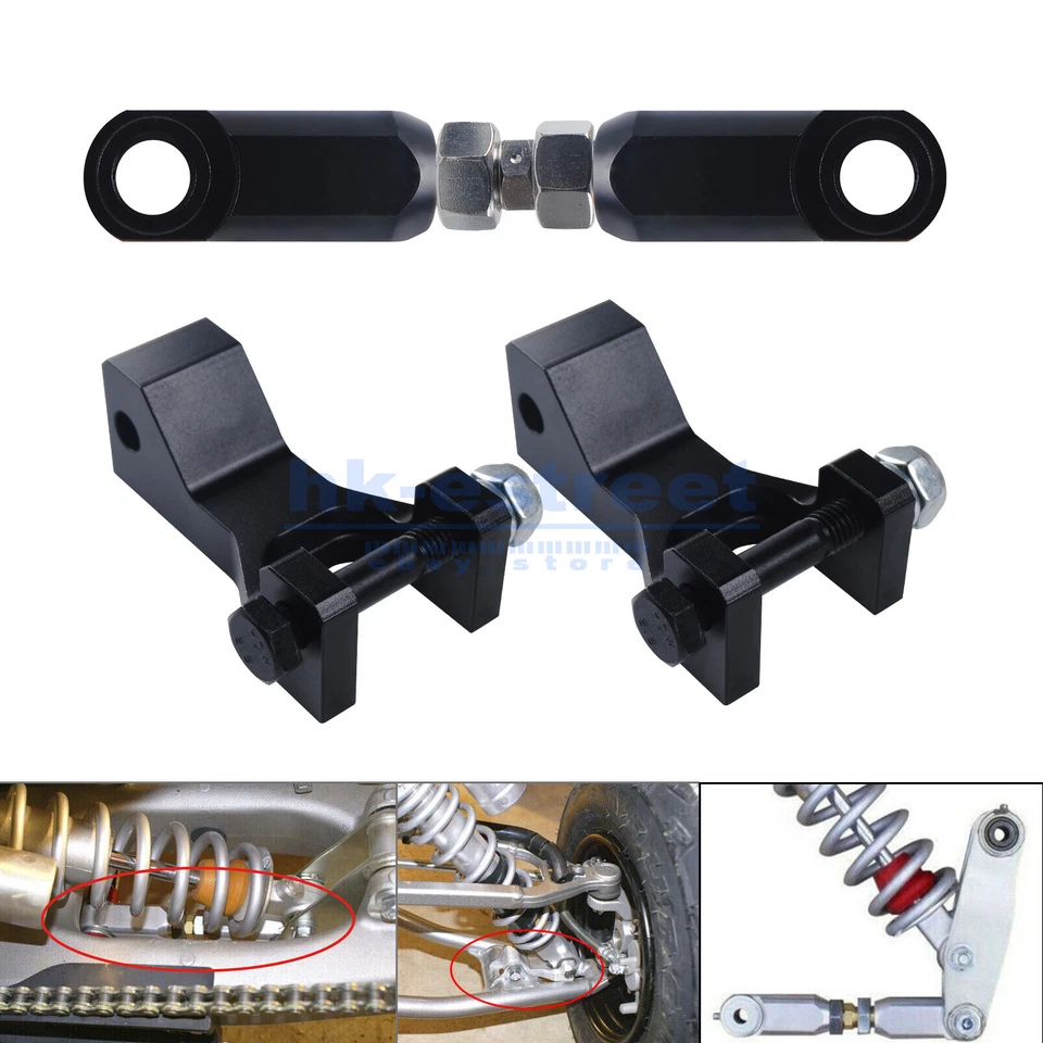 For Yamaha Raptor 700 700R Lowering Kit Link Drop 4" Front & 3.5" Rear Aluminum - Изображение 1 из 4