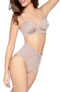WIRE FREE SOFT CUP BRA CONVERTIBLE STRAPS SEAMLESS WIDE BAND L-XL 38 40 B C D - Picture 1 of 3