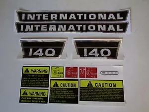 Juego de calcomanías de tractor 140 completo para adaptarse a pegatinas IH International Farmall - Imagen 1 de 1