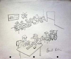 Rugrats 1991 Producción Howard E. Bake FIRMADO Dibujado a Mano DISEÑO CONCEPTO Arte - Imagen 1 de 4