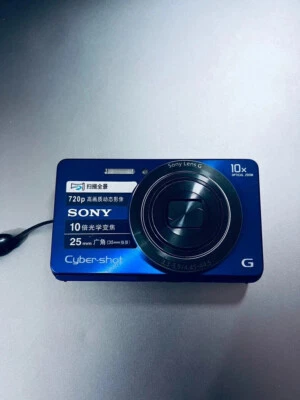 Sony Cyber-shot DSC-W690 16.1MP CCD Vintage Digital Camera - 100% Working-Blue - Image 1 of 4