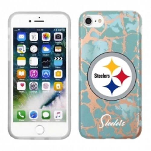 PBG NFL Pittsburgh Steelers Teal Marble for iPhone SE (2020), (22) 8, 7, 6 & 6S - Image 1 of 1