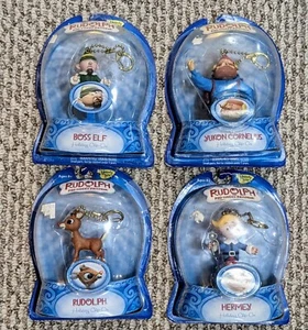  Clip On Ornament Rudolph the Red Nosed Reindeer Lot x4 Memory Lane 2006  - Picture 1 of 2
