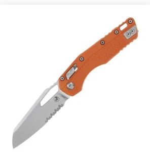 Microtech MSI RAM-LOK, Orange Poly Tri Grip / M390 Stonewash Blade - Picture 1 of 2