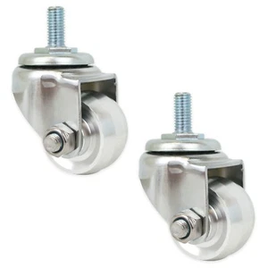 Ruedas giratorias de aluminio de repuesto para gatos de piso de 3 toneladas (juego de 2 piezas) - Imagen 1 de 4