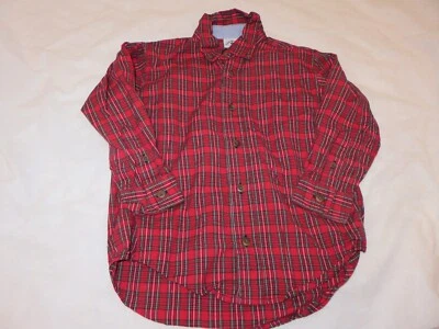 Kitestrings Niños Camisa Roja a Cuadros Botones 5 Usada en Excelente Condición Foto 1 de 4