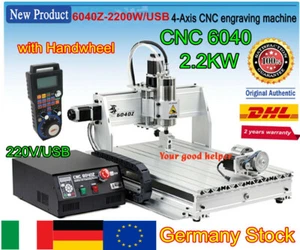 「IT」4 Axis CNC6040 2200W USB Mach3 CNC Router Milling Engraving Machine 220V+MPG - Imagen 1 de 15