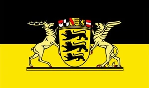 Bade-Wurtemberg - Land Allemagne Autoaufkleberflagge - Picture 1 of 3