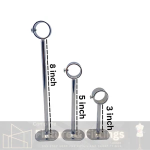 Heavy Duty Drop Socket For Walk In Wardrobe Chrome Tubing Hanging Rail System - Picture 1 of 8