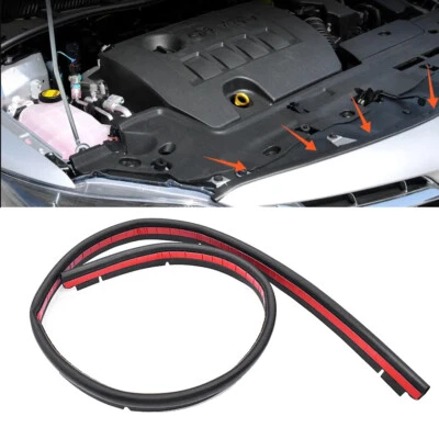 Tira de sellado de goma negra para capó del motor Toyota Corolla 2007-2013 Foto 1 de 4