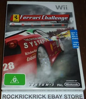 NINTENDO WII GAME FERRARI CHALLENGE TROFEN FIRELLI DELUXE (BRAND NEW SEALED) - Image 1 of 2