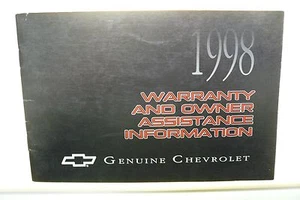 1998 Chevrolet Warranty Manual  NOS - Picture 1 of 1