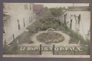 Holstein IOWA 1909 USPS POSTAL SERVICE Post Office FLOWER GARDEN Park Nolte IA - Picture 1 of 2