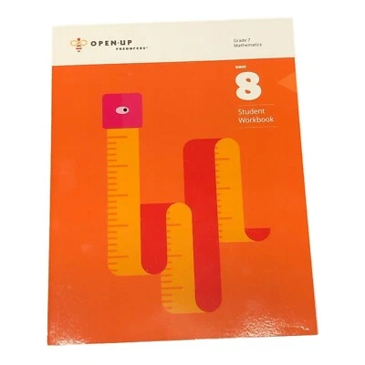 Open Up Resources Grade 7 Unit 8 Mathematics Homeschool 2018 Education Brand New - Image 1 of 3