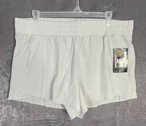 NEW Womens Avia Silver Running Gym Shorts Bike Liner Size 3XL (42Wx4L) Plus Size - Picture 1 of 12