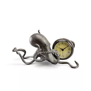 Aluminum Octopus Table Desk Clock - Picture 1 of 1