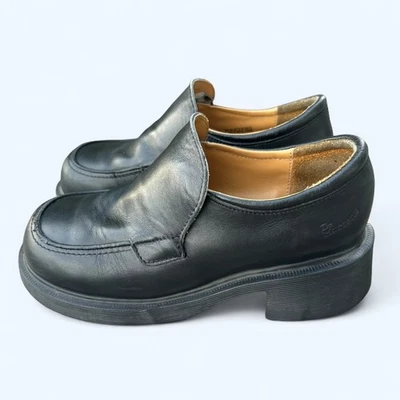 Mocasín de Colección Dr. Martens 8670 Negro Grueso Plataforma Cuero Hecho en Inglaterra 5 Foto 1 de 4