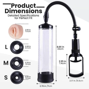 Vacuum Penis Pump for Male Penis Erection Enlargement Enhancment ED - Picture 1 of 7