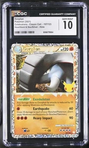 DONPHAN 107/123 - POKEMON TCG HOLO HEARTGOLD & SOULSILVER 2021 CGC 10 - Picture 1 of 2