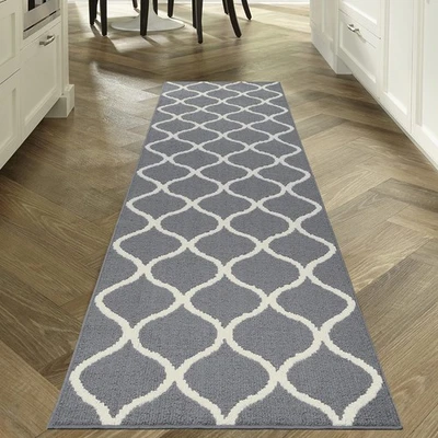 Rebecca Contemporary Runner Rug Non Slip Hallway Entry Carpet [Made in USA], ... - Image 1 of 4