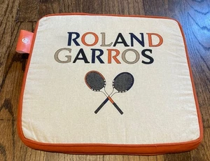 Roland Garros Sitzkissen 2023 French Open Official Orange Weiß Paris - Bild 1 von 7