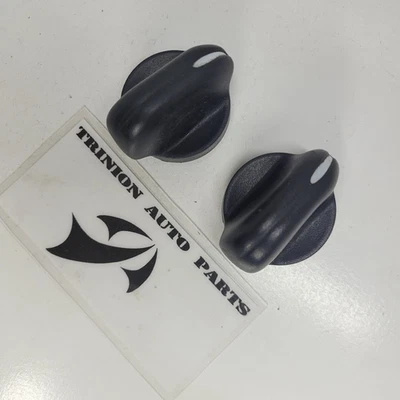 Черный набор из 2 оригинальных ручек управления температурой для обогревателя переменного тока Buick Century 2000-2004 годов выпуска - Изображение 1 из 4