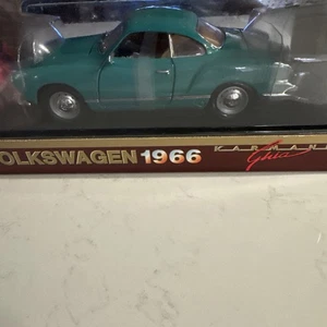 1966 Volkswagen Karmann-Ghia by Road Legends 1:18 Scale Diecast Green - Picture 1 of 11