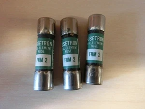 Tres fusibles Bussmann doble elemento 100A 100 A 250V 250 V FNM 2 - Imagen 1 de 3