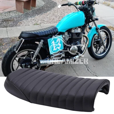 Sillín plano asiento de corredor café vintage para motocicleta Honda CB CM125 250 350 450 EE. UU. Foto 1 de 4