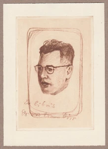 Exlibris - HERMANN VIRL - For Unidentified - Unsigned - Portrait - Bild 1 von 1