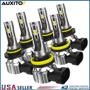 AUXITO 9005 9006 H11 LED Headlight Combo Kit High Low Beam White 90000LM CANbus - Picture 1 of 15