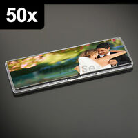 25x Premium Quality Clear Acrylic Blank Fridge Magnets 141 x 45 mm Size Photo
