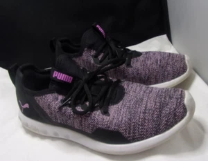 Puma Womens Carson 2 X Knit 190967-03 Black Pink Running Shoes US Size 8.5 - Picture 1 of 11
