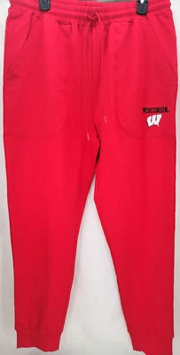 NEW Wisconsin Badgers Red Concepts Sport Drawstring Pockets Sweatpants Men's L - Image 1 of 4