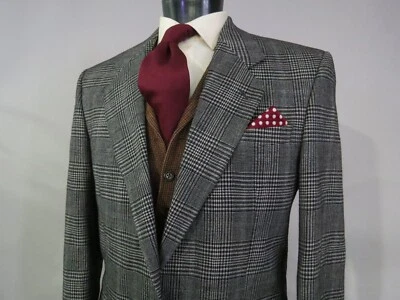 Abrigo deportivo Yves Saint Laurent Hecho en Francia Difusión Hombre cuadros audaces 40 L Foto 1 de 4