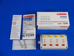 MARKLIN H0 - 72749 - CONTROL BOX (4 on/off switches) / BOX - LN - Picture 1 of 2